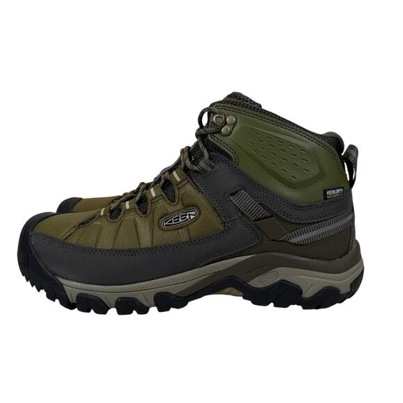 Keen Targhee EXP Mid Hiking Boots Mens 10 Waterproof Leather Olive Green‎ Taupe main image 8